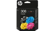 Cartuccia HP 308 (6L6S6UE) nero -tricromia - B03321