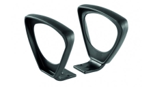 Coppia di braccioli neri non regolabili per sedie CKS - BR03 - D01159
