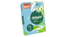 Carta colorata A4 INTERNATIONAL PAPER Rey Adagio blu tenue 48 risma 500 fogli ADAGI080X623 - D02473