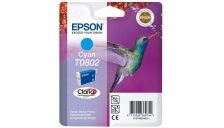 Cartuccia Epson T0802/blister RS+AM+RF (C13T08024021) ciano - U00365