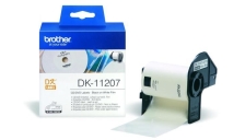 Etichette Brother DK11207 nero-bianco - U00831