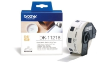 Etichette Brother DK11218 nero-bianco - U00834