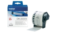 Rotolo etichette Brother DK22223 nero-bianco - U00844