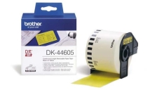 Rotolo etichette Brother DK44605 nero-giallo - U00849