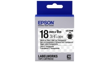 Nastro Epson LK-5TBN (C53S655008) nero su trasparente - U01027