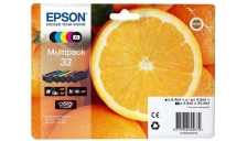 Cartuccia Epson T33/blister RS+AM+RF (C13T33374020) nero fotografico nero-ciano-magenta-giallo - Y09644