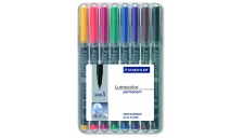 Busta 8 pennarelli lumocolor permanent 313 sf 0.4mm - Z00026
