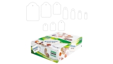 Scatola 1000 etichette con filo A387 (13x20mm) - Z00291