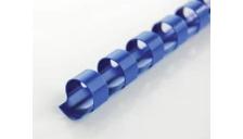 Scatola 100 dorsi spirale 14mm blu 21 anelli - Z00307