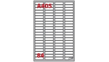 Etichetta adesiva a/405 bianca 100fg A4 46x11,1mm (84eti/fg) markin - Z00811
