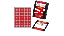 Etichetta adesiva rosso tonda ø10mm (10fogli x 120etichette) markin - Z01123