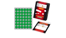 Etichetta adesiva verde tonda ø18mm (10fogli x 42etichette) markin - Z01125