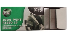 20 scatole da 1000 punti zincati p-10 passo 10 - Z01291