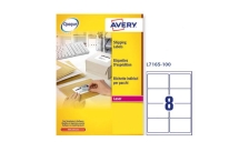 Etichetta adesiva l7165 bianca 100fg A4 99,1x67,7mm (8et/fg) avery - Z01721