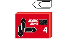 10 Scatole da 100 fermagli n.4 mm32 zincati leone - Z02215 - Conf. 10