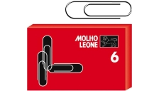 Scatola 100 fermagli n.6 mm57 zincati leone - Z02217