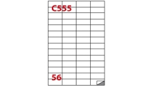 Etichetta adesiva c/555 bianca 100fg A4 52,5x21,2mm (56et/fg) markin - Z02339