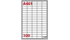 Etichetta adesiva a/401 bianca 100fg A4 37x14mm (100eti/fg) markin - Z02366