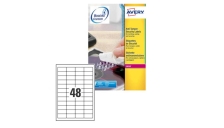 Poliestere adesivo l6113 bianco antimanomissione 20fg A4 45,7x21,2mm (48et/fg) - Z02452