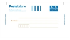 100 cartoline di ritorno raccomandata 10x20cm c/ades.rimov. e0622/1 - Z03725