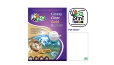 100 fogli A4 etichette 210x297mm bianca lucida (1et/fg) pg4-210297 tico - Z04097