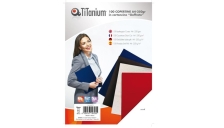 100 copertine A4 cartoncino goffrato 250g bianco titanium - Z04807