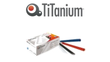 100 dorsi plastici 21 anelli 20mm nero titanium - Z04832