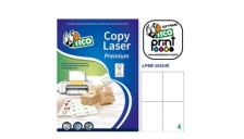 Etichetta adesiva LP4W bianca 100fg A4 105x148mm (4et/fg) Laser Tico - Z05888