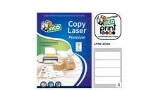 Etichetta adesiva LP4W bianca 100fg A4 190x61mm (4et/fg) Laser Tico - Z05898