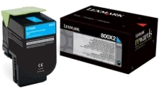 Toner Lexmark 800X2 (80C0X20) ciano - Z07367