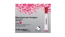 Marcatore per lavagne rosso p.tonda 2mm starline - Z09063