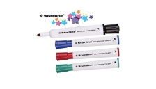 Busta 4 marcatori per lavagne colori ass. p.tonda 2mm starline - Z09064