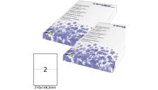 Etichetta adesiva bianca 100fg A4 210x148,5mm (2et/fg) starline - Z09099