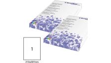 Etichetta adesiva bianca 100fg A4 210x297mm (1et/fg) starline - Z09100