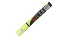 Marcatore a gesso liquido uni chalk giallo fluo p.tonda - Z10363