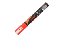 Marcatore a gesso liquido uni chalk arancio fluo p.tonda - Z10386