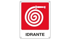 Cartello alluminio 25x31cm 'idrante'' - Z11340