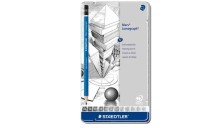 Astuccio metallo 12 matita grafite mars® lumograph® 12gradazioni staedtler - Z11383