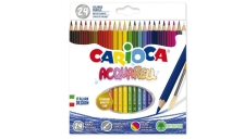 Astuccio 24 matite acquerellabili colori assortiti Carioca - Z13319