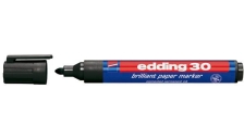 Marcatore edding 30 permanente punta tonda nero - Z15947