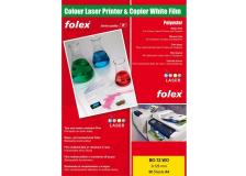 Film per stampanti laser e copiatrici Folex - bianco lucido - 125 my - 29729.125.44100 (conf.50)