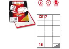 Etichette adesive Markin - 70x48 mm - Nr. etichette / foglio 18 - X210C517 (conf.100)