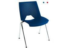 Sedia collettivit&agrave; STRIKE UNISIT - plastica - BLU - SKB/BL