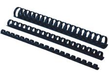 Dorsi plastici a 21 anelli Fellowes - 8 mm - 40 fogli - nero - 5330702 (conf.25)