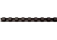 Dorsi plastici a 21 anelli Fellowes - 10 mm - 55 fogli - nero - 5346108 (conf.100)