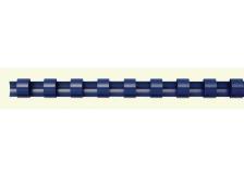 Dorsi plastici a 21 anelli Fellowes - 19 mm - 150 pagine - blu - 5347505 (conf.100)