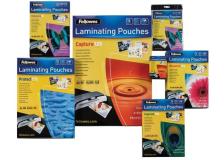 Pouches per plastificatrici Fellowes - 75 micron per lato - A4 - lucida - 5396205 (conf.25)