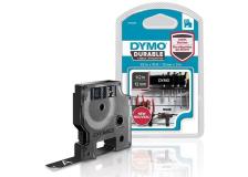 Etichette Dymo D1 Durable Dymo - 12 mm x 3 m - bianco/rosso - 1978366