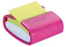 Dispenser ricaricabile per foglietti Post-it&reg; Z-Notes PRO - 76x76 mm - bianco e fucsia - PRO-C-1SSC-EU