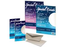 Carta e buste metallizzate Special Events Favini - sabbia - fogli - A4 - 120 g/mq - A69N154 (conf.20)